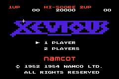 Famicom Mini 07 - Xevious Title Screen